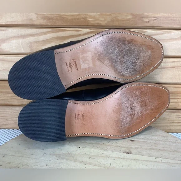 Johnston & Murphy Optima Oxford Shoes Men's 16 US Black Leather 22-2981 Lace-up - Picture 5 of 11